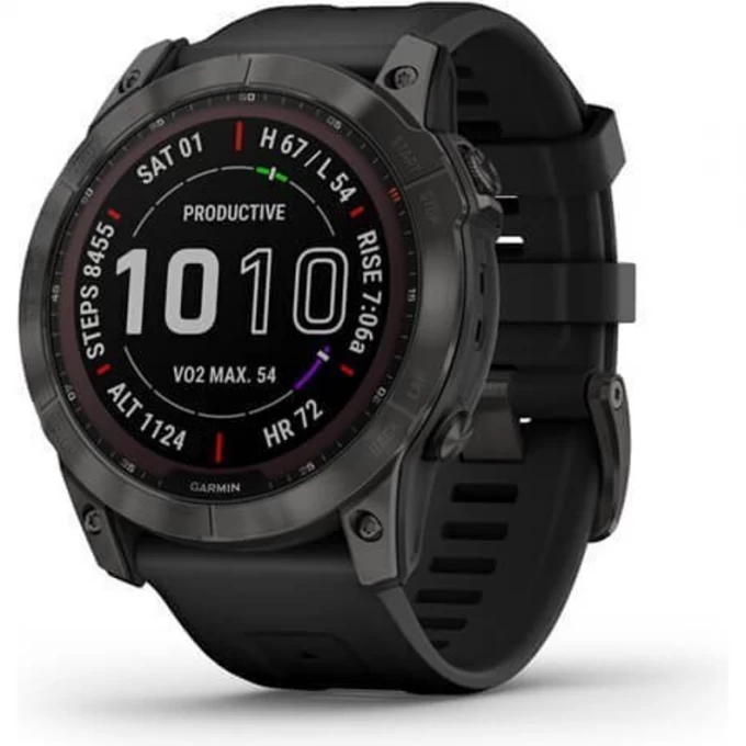 Часы GARMIN FENIX 7 Sapphire Solar титановый черный DLC с черным ремешком 010-02540-35G Часы GARMIN FENIX 7 Sapphire Solar титановый черный DLC с черным ремешком 010-02540-35G