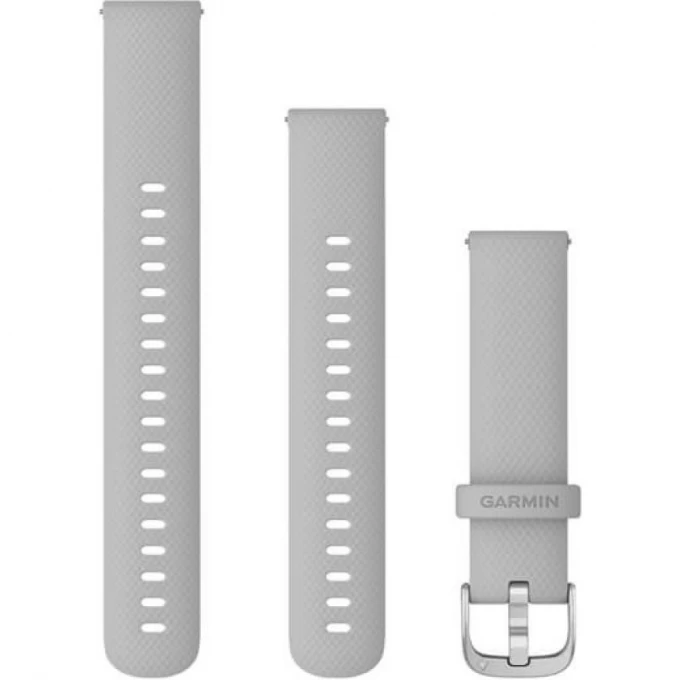 Ремешок GARMIN QUICK RELEASE BANDS (18 MM) MIST GREY WITH SILVER HARDWARE 11654